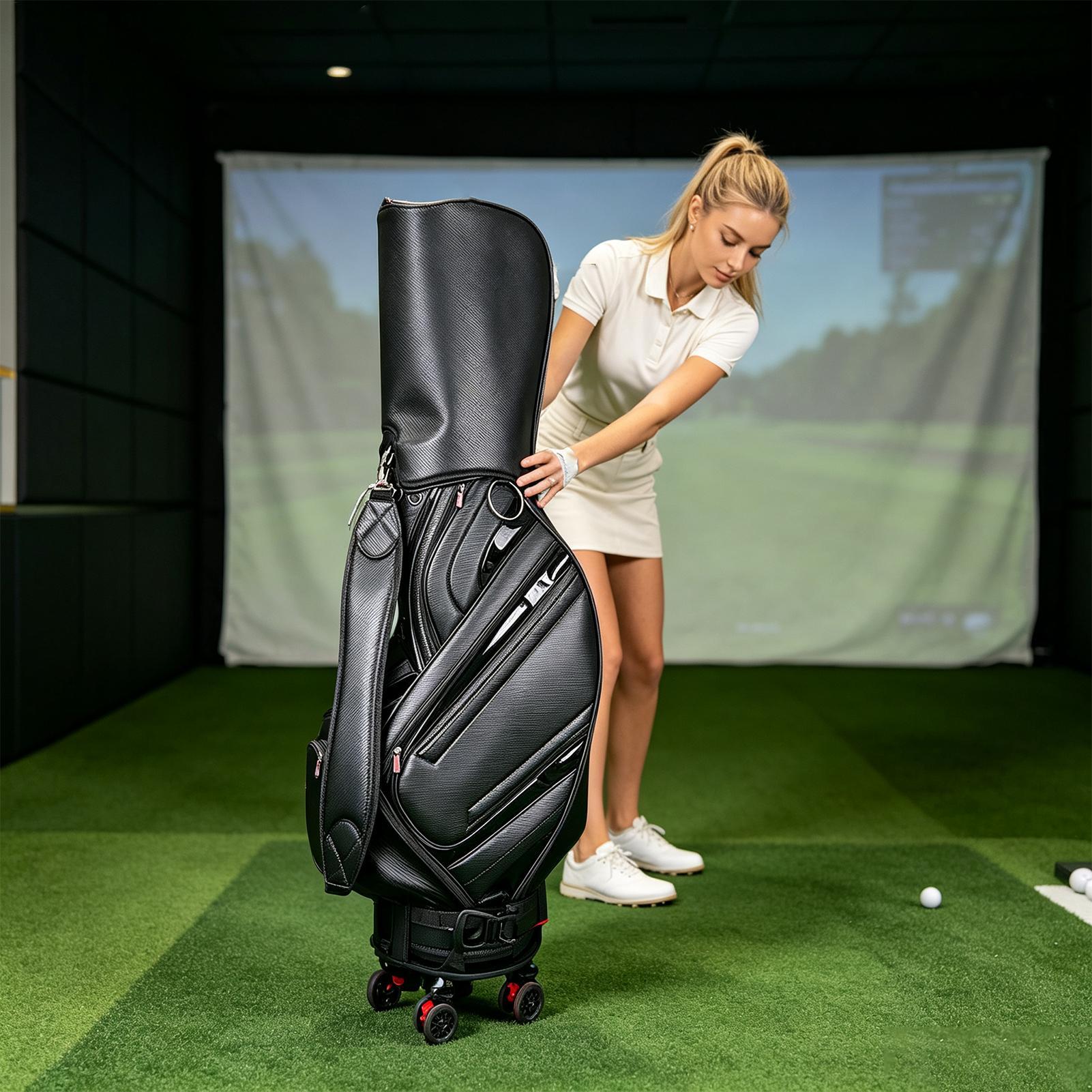 Golf Bag Wheel Base Portable H - огляд і ціна Golf Equipment Holder