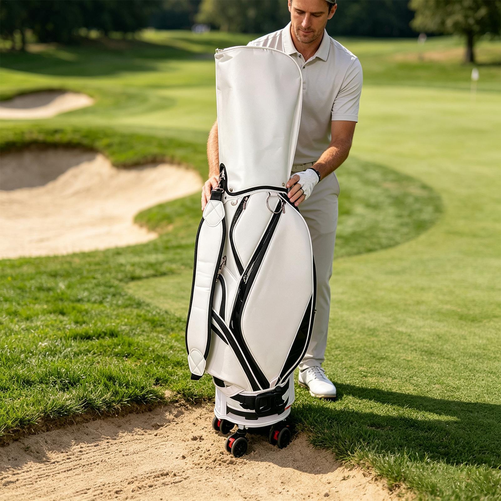 Golf Bag Wheel Base Portable H - огляд і ціна Golf Equipment Holder