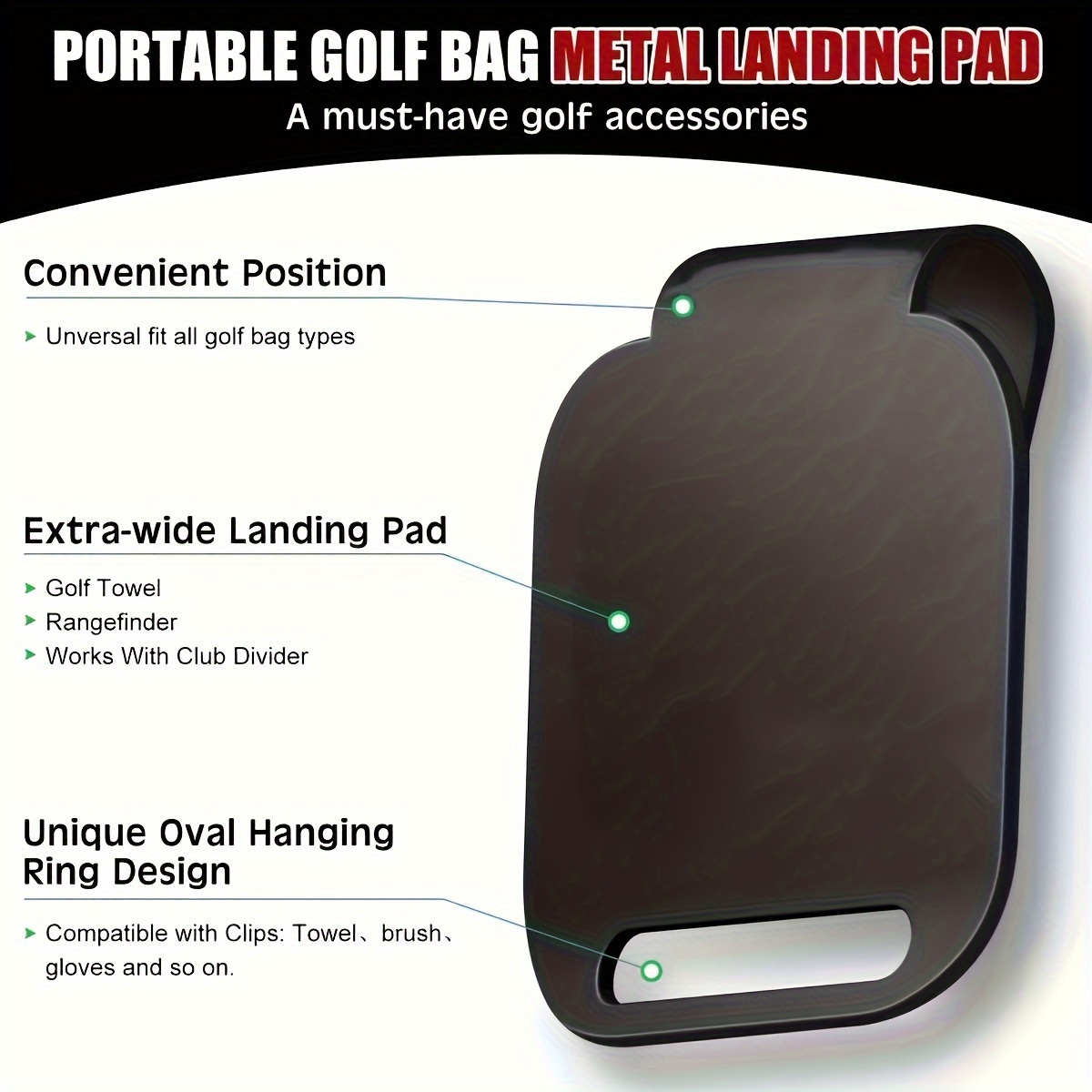 Magnetic Golf Bag Landing Pad（ - огляд і ціна Golf Equipment Holder